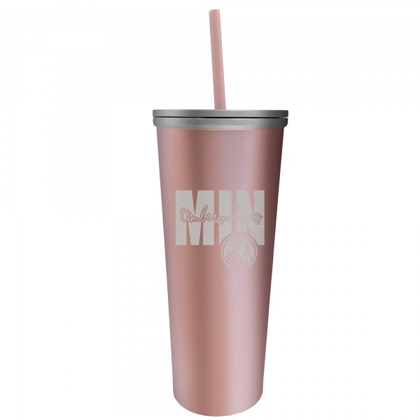 Стакан Minnesota Timberwolves 18oz. Skinny Rose Gold