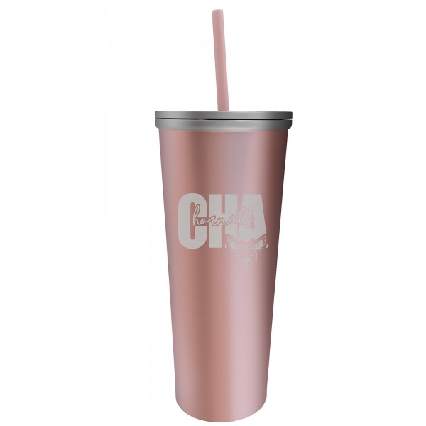 Charlotte Hornets 18oz. Skinny Rose Gold Tumbler