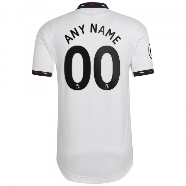 Игровая форма  Manchester United adidas 2022/23 Away Authentic Custom - White