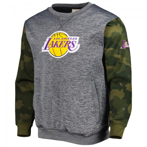 Кофта Los Angeles Lakers Camo Stitched - Heather Charcoal
