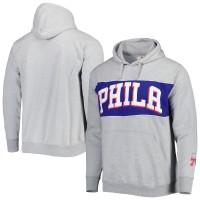 Толстовка Philadelphia 76ers Wordmark French Terry - Heather Gray
