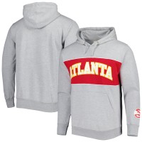 Толстовка Atlanta Hawks Wordmark French Terry - Heather Gray