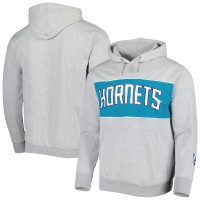 Толстовка Charlotte Hornets Wordmark French Terry - Heather Gray