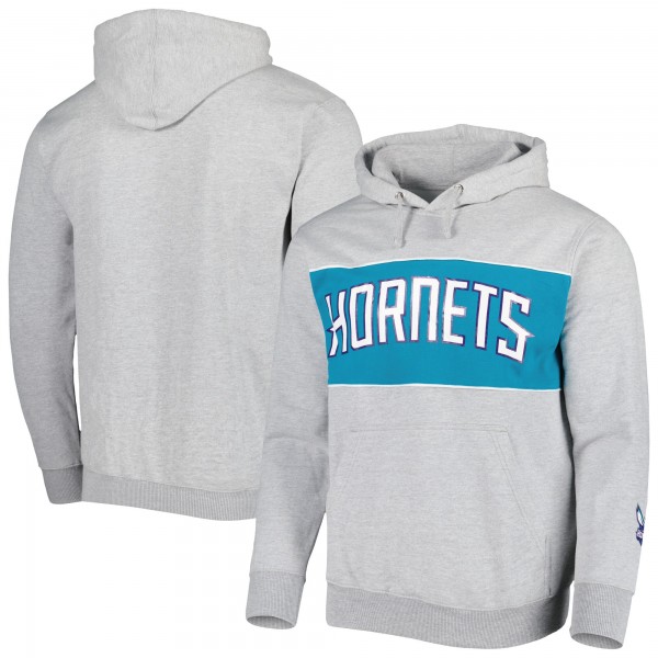 Толстовка Charlotte Hornets Wordmark French Terry - Heather Gray