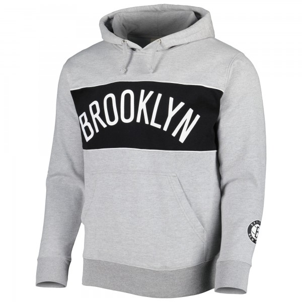 Толстовка Brooklyn Nets Wordmark French Terry - Heather Gray