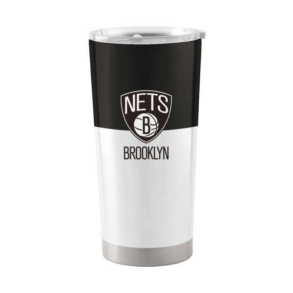 Brooklyn Nets 20oz. Colorblock Stainless Steel Tumbler