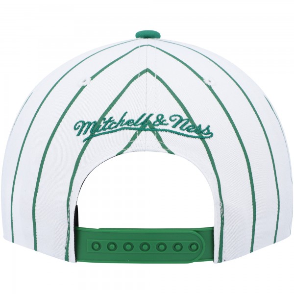 Бейсболка Boston Celtics Mitchell & Ness Hardwood Classics Pinstripe - White