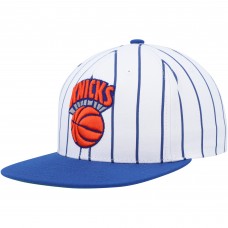 Бейсболка New York Knicks Mitchell & Ness Hardwood Classics Pinstripe - White