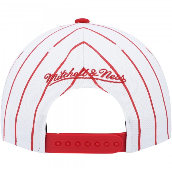 Бейсболка Philadelphia 76ers Mitchell & Ness Hardwood Classics Pinstripe - White