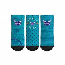Три пары носков Charlotte Hornets Rock Em Toddler #1 Fan