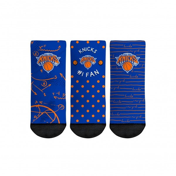 Три пары носков New York Knicks Rock Em Toddler #1 Fan