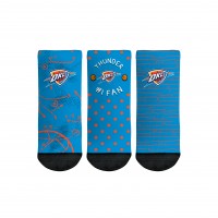 Toddler Oklahoma City Thunder Rock Em Socks #1 Fan 3-Pack Crew Socks Set