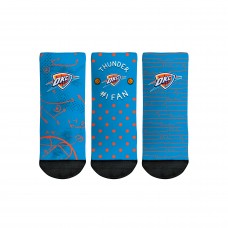 Toddler Oklahoma City Thunder Rock Em Socks #1 Fan 3-Pack Crew Socks Set