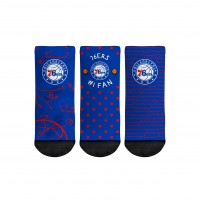 Три пары носков Philadelphia 76ers Rock Em Toddler #1 Fan