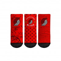 Три пары носков Portland Trail Blazers Rock Em Toddler #1 Fan