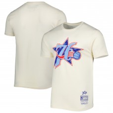 Футболка Philadelphia 76ers Mitchell & Ness Hardwood Classics Americana Freedom - Cream