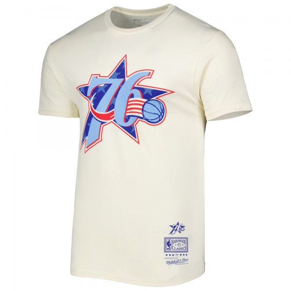 Футболка Philadelphia 76ers Mitchell & Ness Hardwood Classics Americana Freedom - Cream