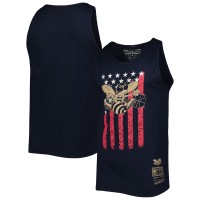 Майка Charlotte Hornets Mitchell & Ness Hardwood Classics Americana Stars and Stripes - Navy