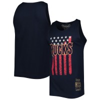 Майка Milwaukee Bucks Mitchell & Ness Hardwood Classics Americana Stars and Stripes - Navy