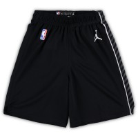 Preschool Brooklyn Nets Jordan Brand Black Statement Edition Team Replica Shorts
