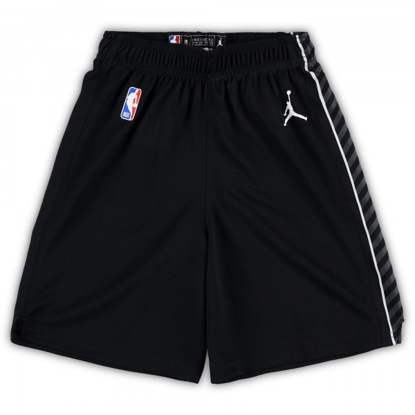 Preschool Brooklyn Nets Jordan Brand Black Statement Edition Team Replica Shorts