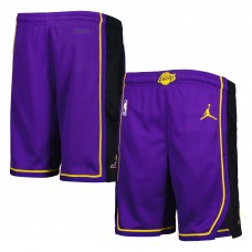 Шорты Los Angeles Lakers Jordan Brand Youth Statement Edition Swingman Performance - Purple