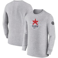Футболка с длинным рукавом Paris Saint-Germain Nike Knockout - Heather Gray