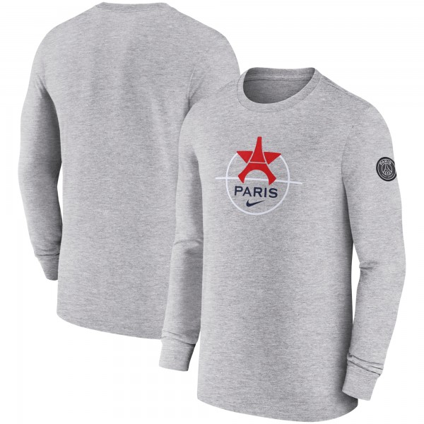 Футболка с длинным рукавом Paris Saint-Germain Nike Knockout - Heather Gray