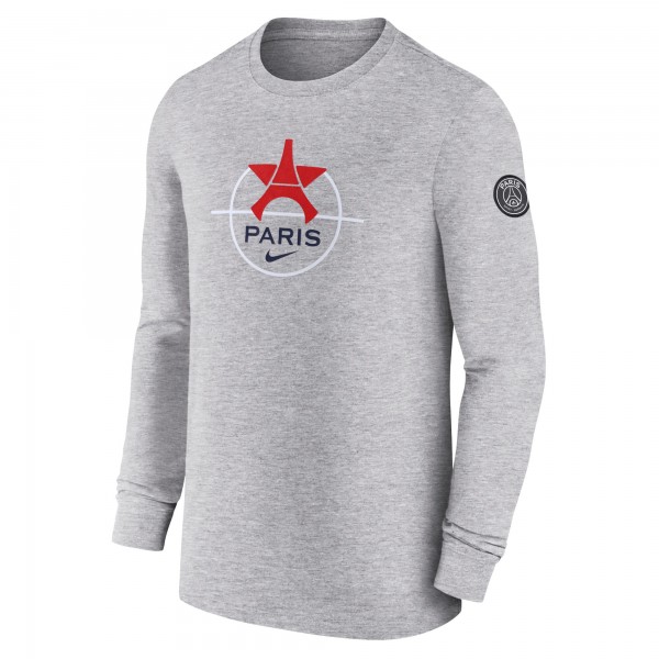 Футболка с длинным рукавом Paris Saint-Germain Nike Knockout - Heather Gray