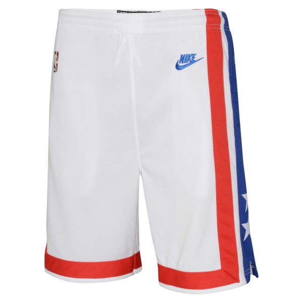 Шорты Youth Brooklyn Nets Nike White Hardwood Classics Swingman