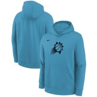 Подростковая Phoenix Suns Nike Turquoise 2022/23 City Edition Essential Pullover Hoodie