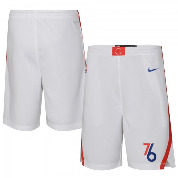 Шорты Philadelphia 76ers Jordan Brand Youth 2022/23 City Edition Swingman - White