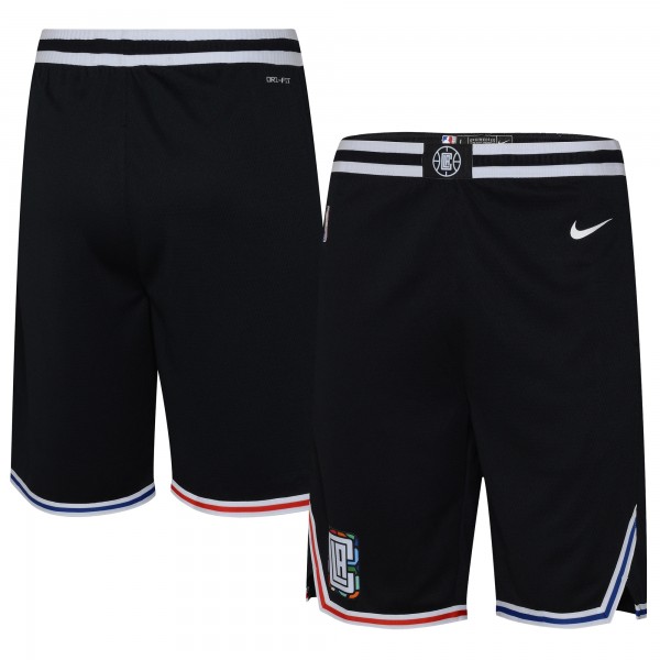 Шорты LA Clippers Jordan Brand Youth 2022/23 City Edition Swingman - Black