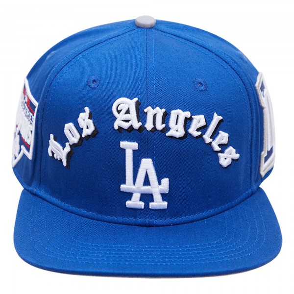 Бейсболка Los Angeles Dodgers Pro Standard 2020 World Series Old English - Royal