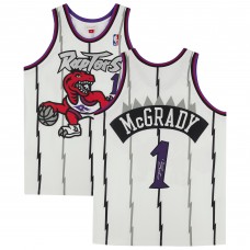 Autographed Toronto Raptors Tracy McGrady Fanatics Authentic White Mitchell & Ness 1998 Authentic Jersey