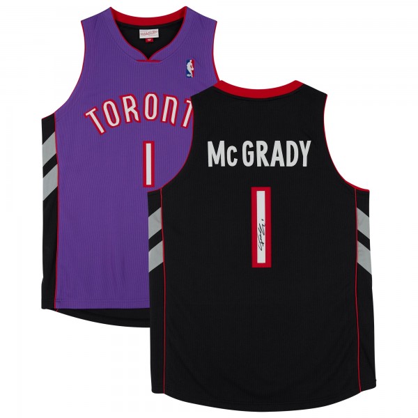 Autographed Toronto Raptors Tracy McGrady Fanatics Authentic Purple 1999-00 Mitchell & Ness Hardwood Classics Authentic Jersey