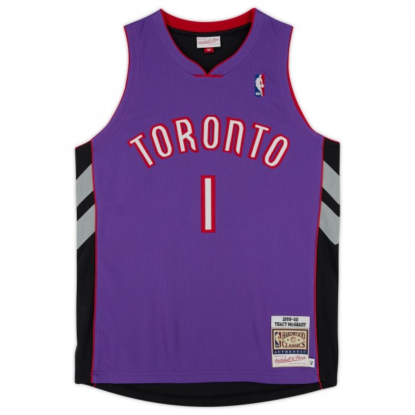 Autographed Toronto Raptors Tracy McGrady Fanatics Authentic Purple 1999-00 Mitchell & Ness Hardwood Classics Authentic Jersey