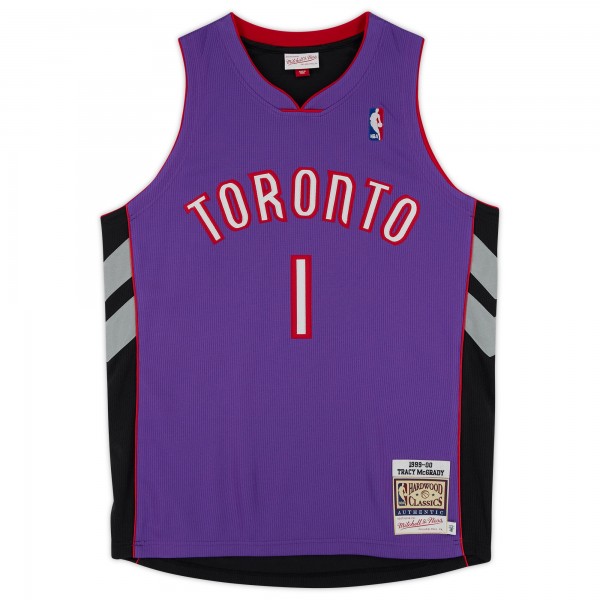 Autographed Toronto Raptors Tracy McGrady Fanatics Authentic Purple 1999-00 Mitchell & Ness Hardwood Classics Authentic Jersey with HOF 17 Inscription