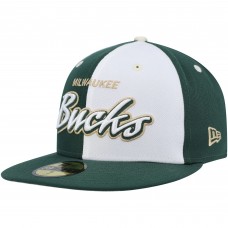Бейсболка New Era Script Pinwheel 59FIFTY - Hunter Green/White