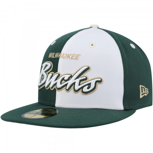 Бейсболка New Era Script Pinwheel 59FIFTY - Hunter Green/White