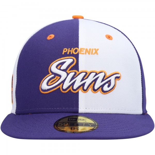 Бейсболка  New Era Purple/White Script Pinwheel 59FIFTY