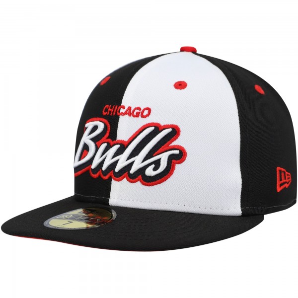 Бейсболка New Era Script Pinwheel 59FIFTY - Black/White