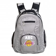 Именной рюкзак Los Angeles Lakers MOJO Premium - Gray