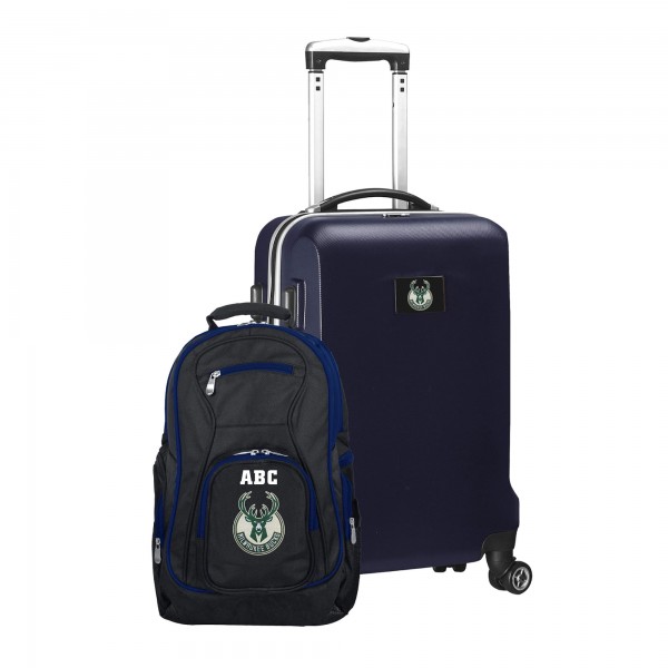 Именной Рюкзак и чемодан Milwaukee Bucks MOJO Deluxe - Navy