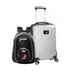 Именной Рюкзак и чемодан Portland Trail Blazers MOJO Deluxe - Silver