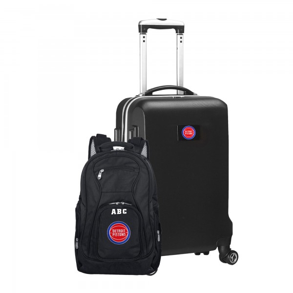 Именной Рюкзак и чемодан Detroit Pistons MOJO Deluxe - Black