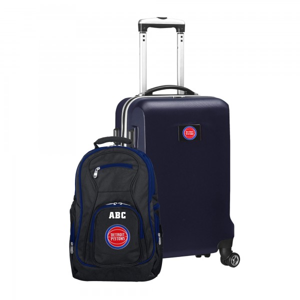 Именной Рюкзак и чемодан Detroit Pistons MOJO Deluxe - Navy