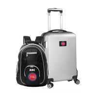 Именной Рюкзак и чемодан Detroit Pistons MOJO Deluxe - Silver