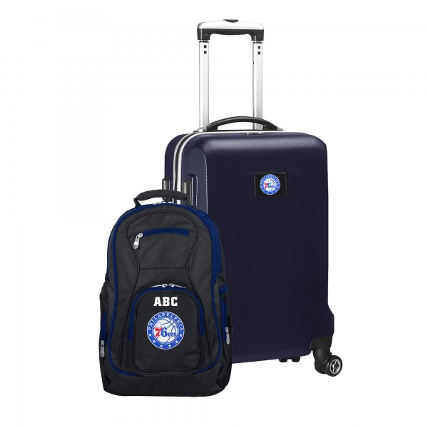 Именной Рюкзак и чемодан Philadelphia 76ers MOJO Deluxe - Navy