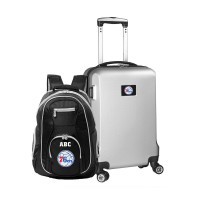 Именной Рюкзак и чемодан Philadelphia 76ers MOJO Deluxe - Silver